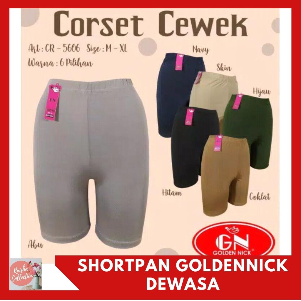 RC SHORT PANT BERMERK /CELANA HOT PANTS/CORSET CEWEK/CORSET GOLDEN NICK