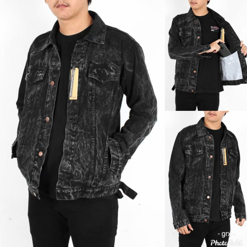 (BISA COD)  JAKET JEANS SANDWASH THE BOJIEL - JAKET SANDWASH PRINTING - JAKET JEANS PRIA-Slide 10