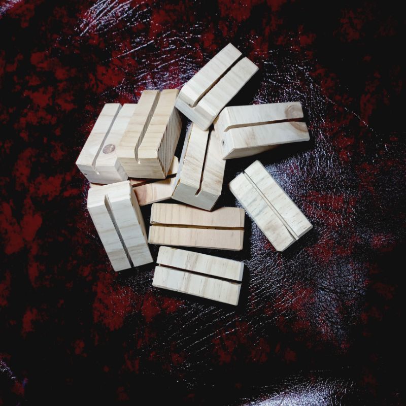 (NON LAMPU) stand akrilik / kayu penyangga/ tatakan kayu jati belanda / penyangga akrilik