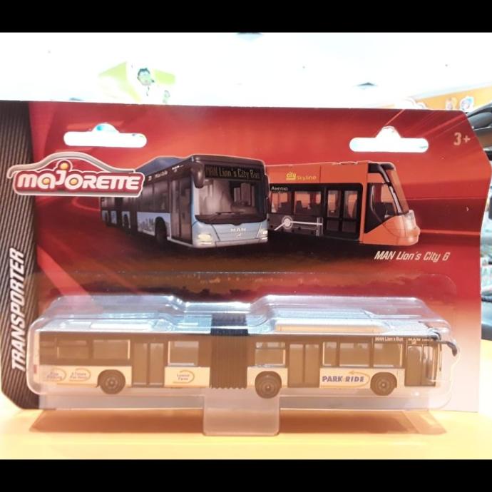 Miniatur Diecast Mobil Bus Gandeng Transporter Majorette