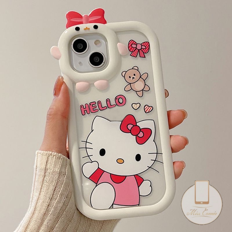 Soft Case Bumper Motif Kartun Hello Kitty Doraemon Untuk IPhone 11 13 12 14 Pro MAX 6 6S 7 8 Plus XR X XS MAX SE 2020