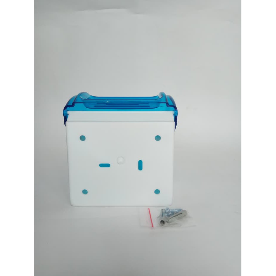 Tempat Tissue Roll Biru - Tissu Dispenser Roll - Tempat Tisu Toilet - Biru