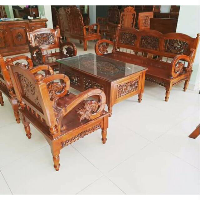 Kursi tamu jati arimbi