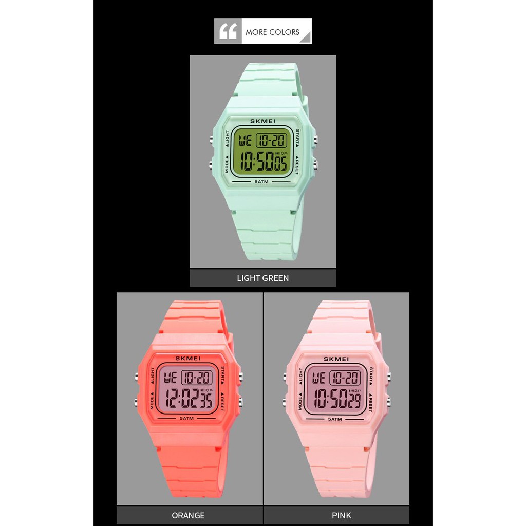 Jam Tangan Pria &amp; Wanita SKMEI 1683 LED Digital Original