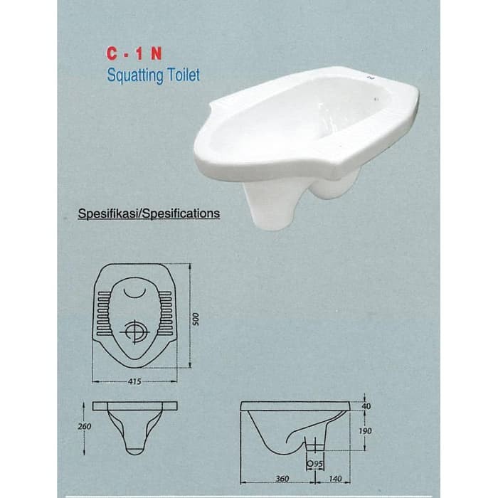 Langsung Order CLOSET KLOSET JONGKOK INA CORONG LANTAI ATAS Limited