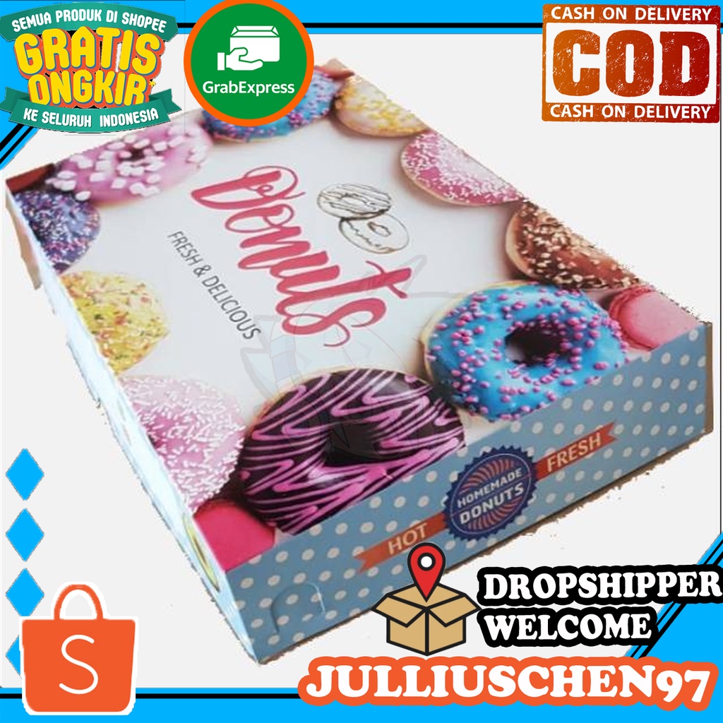 

JJ CHEN Kotak Donat / Box Donat / Dus Donut