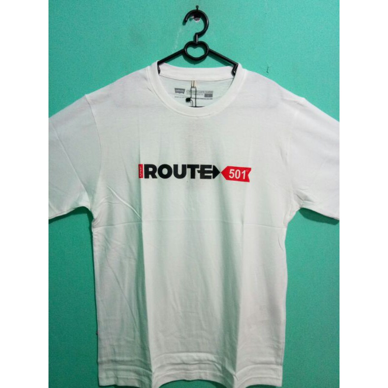 Kaos Pria // Route501// Kaos Putih