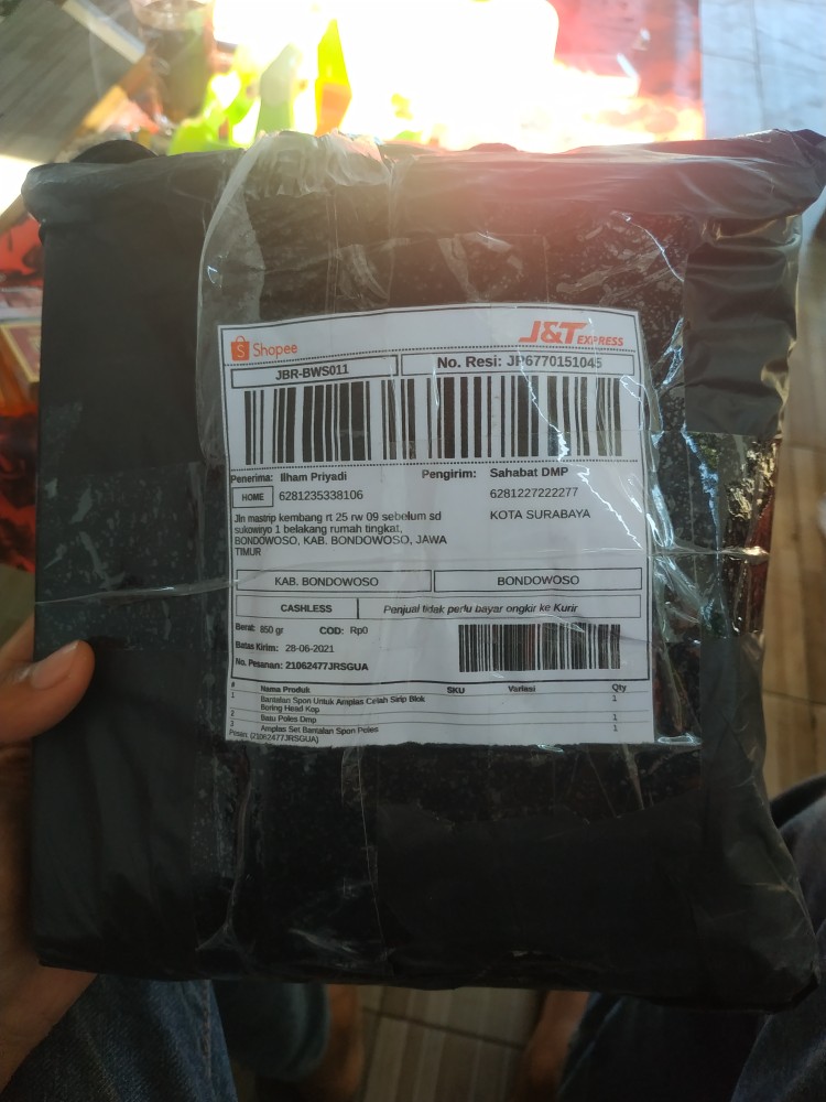 Amplas Set Bantalan Spon Poles