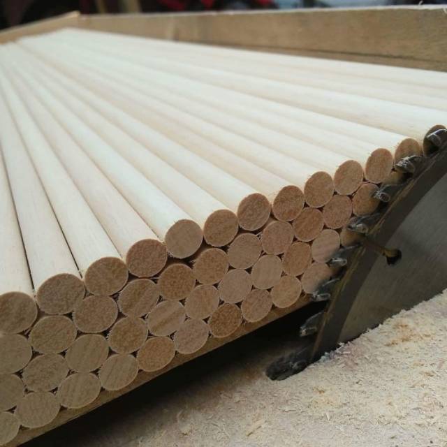 shaft batang kayu ramin 8 mm - Kayu ramin basic