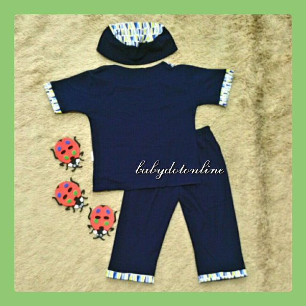 baju koko anak baju koko bayi basic motif garis