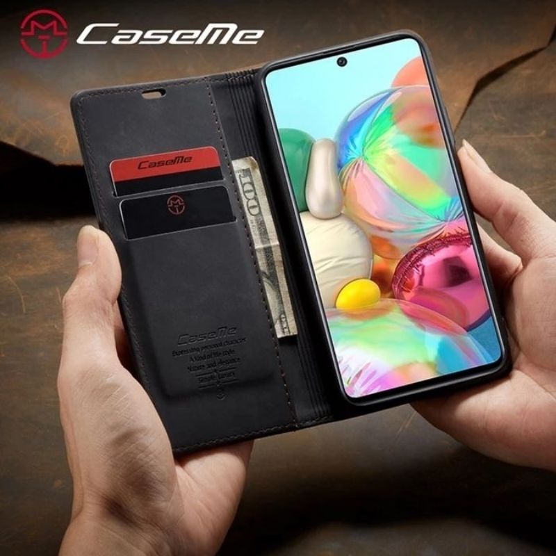 Hard Case Oppo A5 A9 2020 Original CaseMe Casing Book Cover Flip Leather Sarung Card Slot Wallet Tas