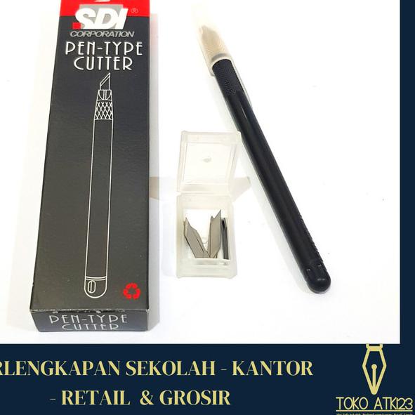 

♝ Cutter / Pemotong Kertas / Pen-Type Cutter Merk SDI No. 0491 ♖