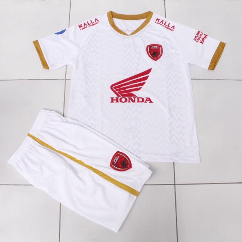 JERSEY PSM MAKASAR/SETELAN BAJU BOLA ANAK PSM MAKASAR PUTIH USIA 6-15THN