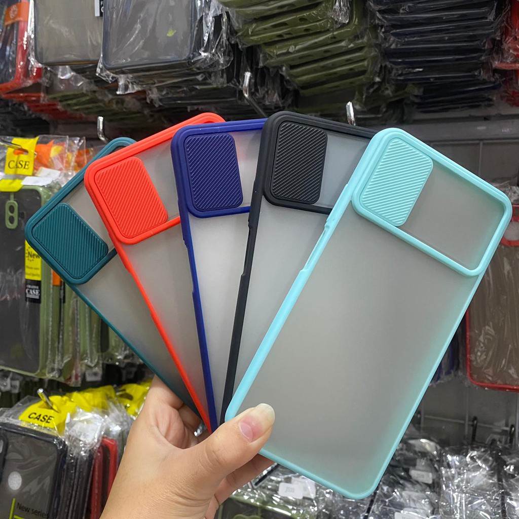 Xiaomi Poco M3 Slide Case Protection Camera Matte Candy Soft Case