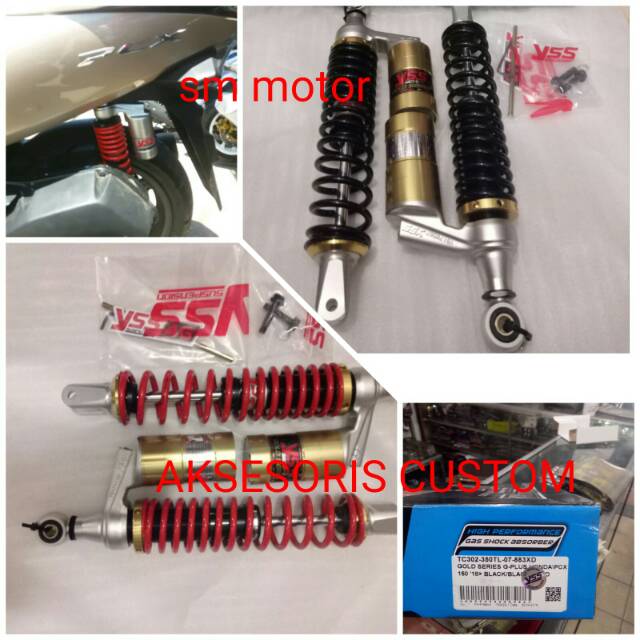YSS G PLUS HONDA PCX LOKAL 2018 tinggi 350 NEW G PLUS YSS GOLD SERIES DAN SILVER SERIES