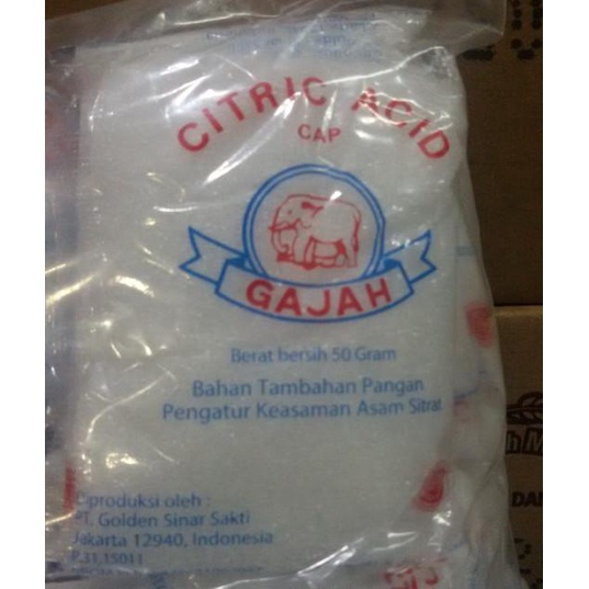 

(BISA COD) Citric acid gajah TERBATAS Kode 1246