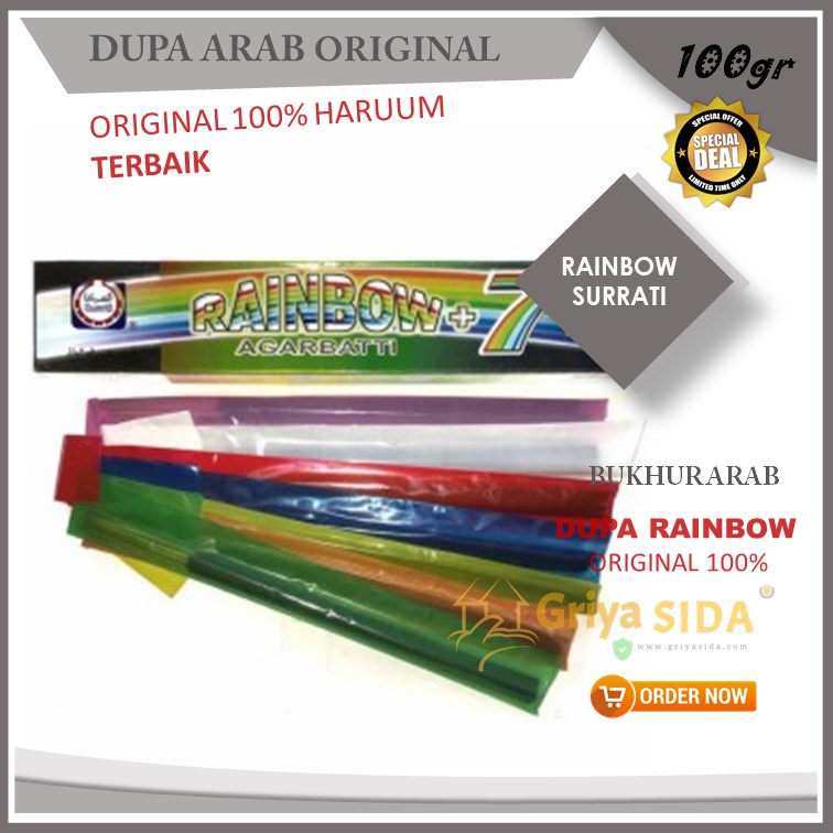 Dupa Haji Rainbow AGARBATTI Surrati/Surati Buhur Stik Lidi Harga Grosir PROMO