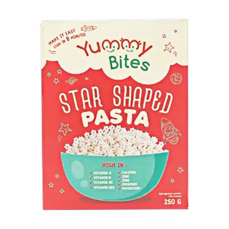 Yummy Bites star Shapes Pasta 250gr