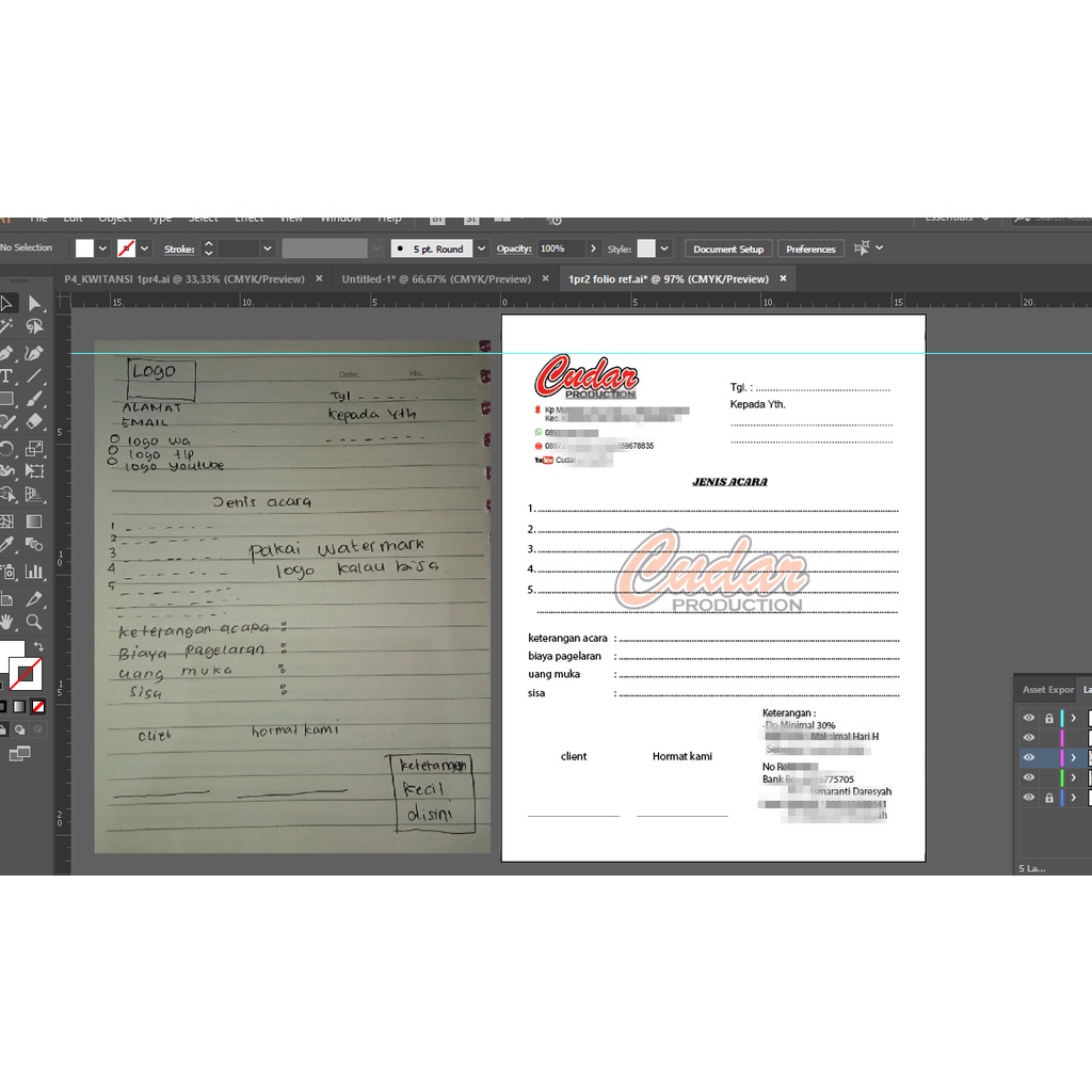 

desain / layout nota / ambil file nota