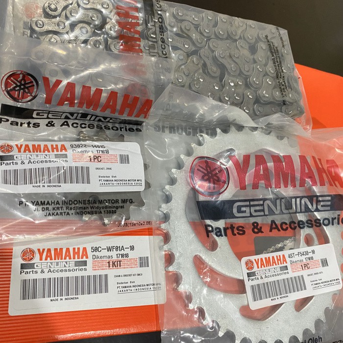 Gearset Gear Set Rantai Paket Yamaha Jupiter MX New Baru Kopling 50C