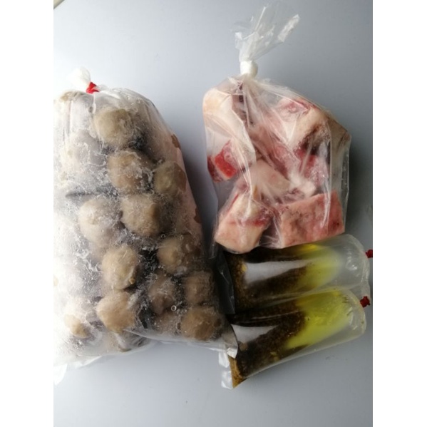 

Bakso ekonomis komplit