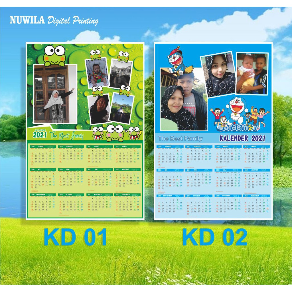 

KALENDER 2021 CUSTEM FOTO SENDIRI FREE DESIGN