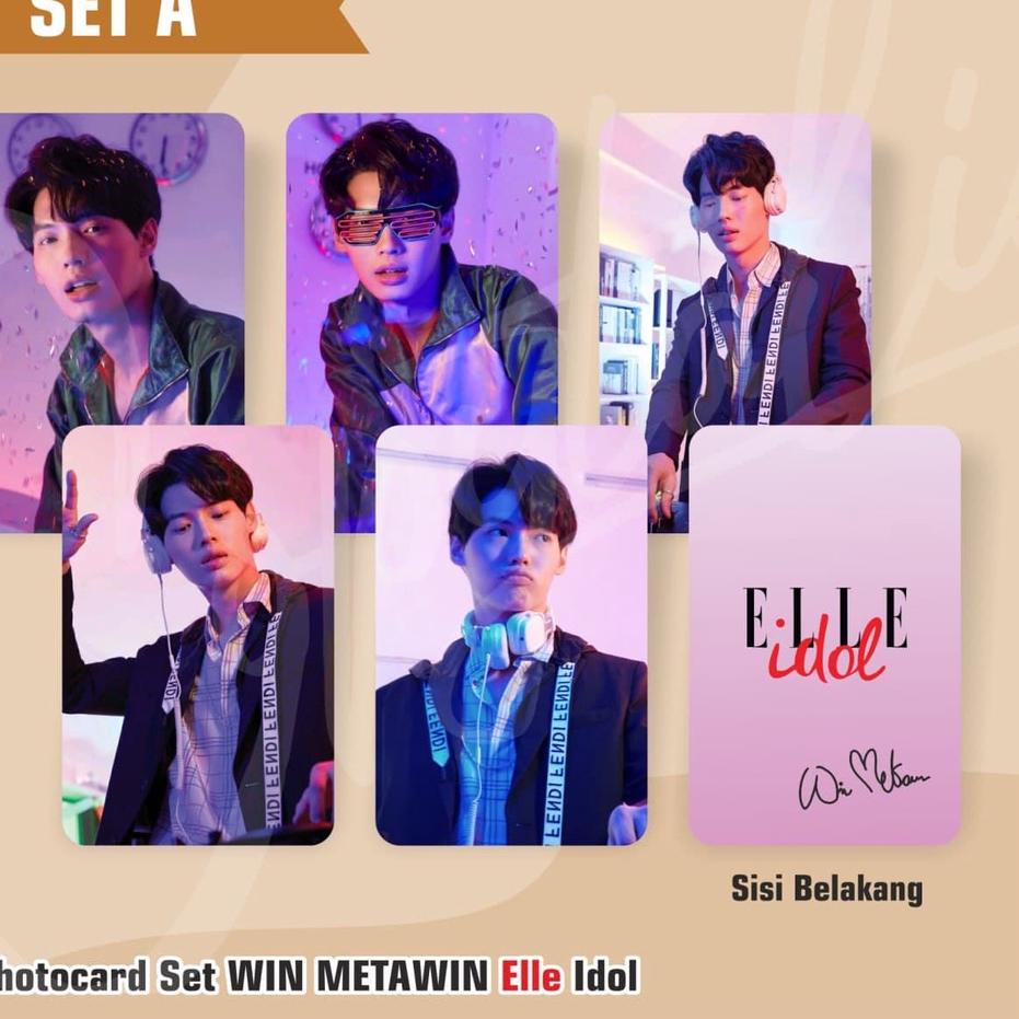⚡ALEE.. PHOTOCARD SET WIN METAWIN X ELLE IDOL paling murah