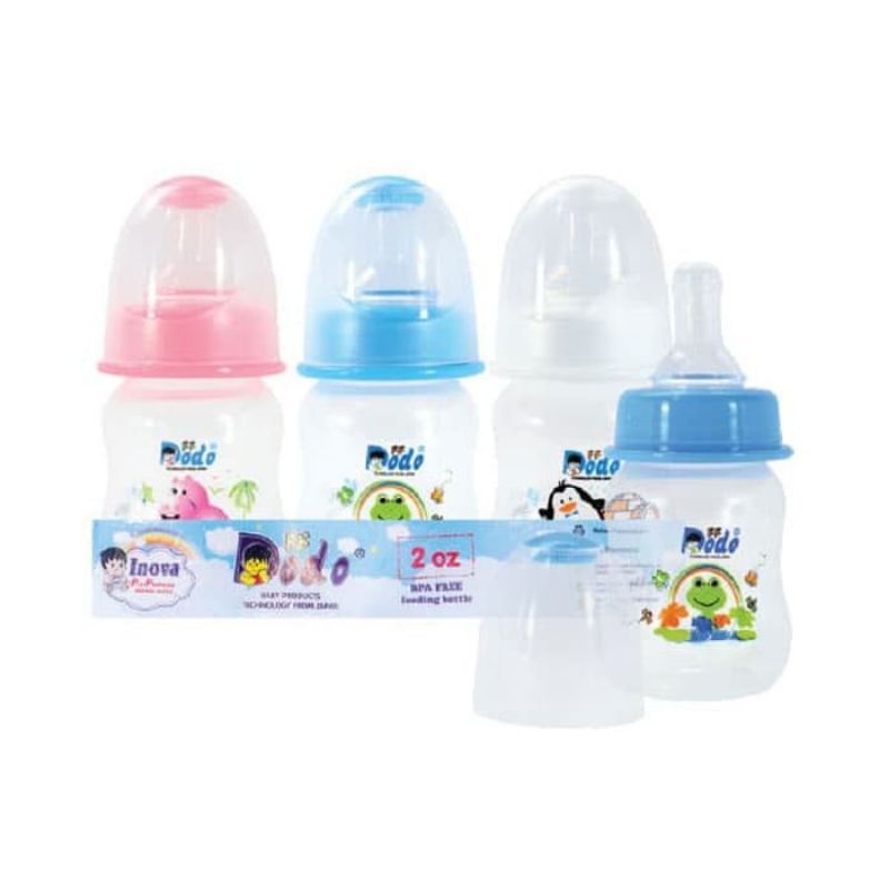 Botol Susu Bayi Dodo Innova 60ml/2oz Murah / Botol Susu Anti Sedak Ada Regulator Bpa Free