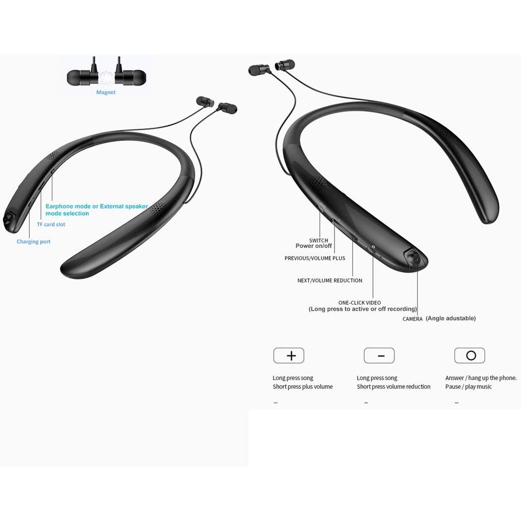 HANDSFREE HEADSET EARPHONE V9 CAMERA SPORT WIRELESS