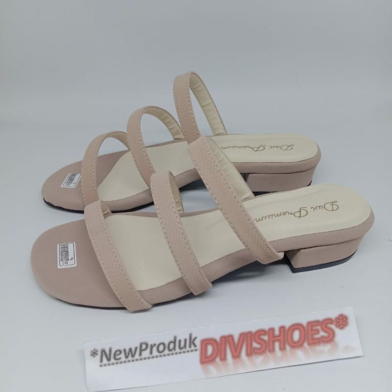 PROMO 12.12 BIGSALE Sandal Tali Hak Tahu 2cm PD364 Premium Quality 100% REALPICT