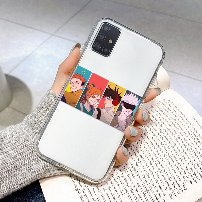 JUJUTSU KAISEN Soft Phone Case For Samsung A12 A21S A30 A20 A31 A32 A50 A51 A52 A50S A30S 4G 5G Clear TPU Anti-fall Cosing