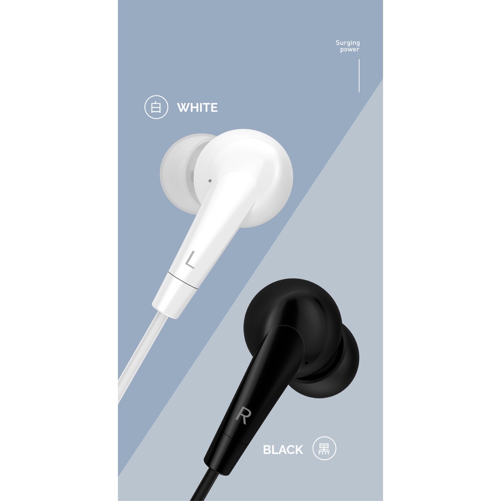 Langsdom Earphone MJ62 In-Ear Headset Stereo 3.5mm Hifi Handset Kabel