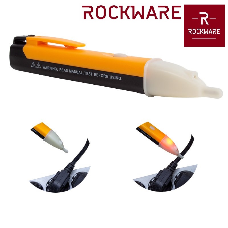 ROCKWARE 1AC-D Non-Contact AC Voltage Detector - Test Pen Profesional