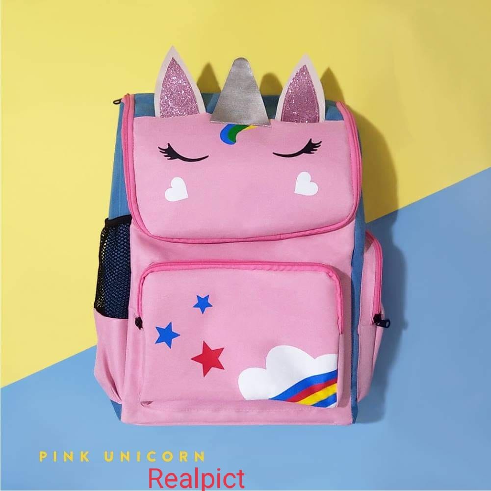 (BISA COD) TAS RANSEL ANAK SEKOLAH LAKI LAKI SD TK PAUD MOTIF KARTUN Unicon