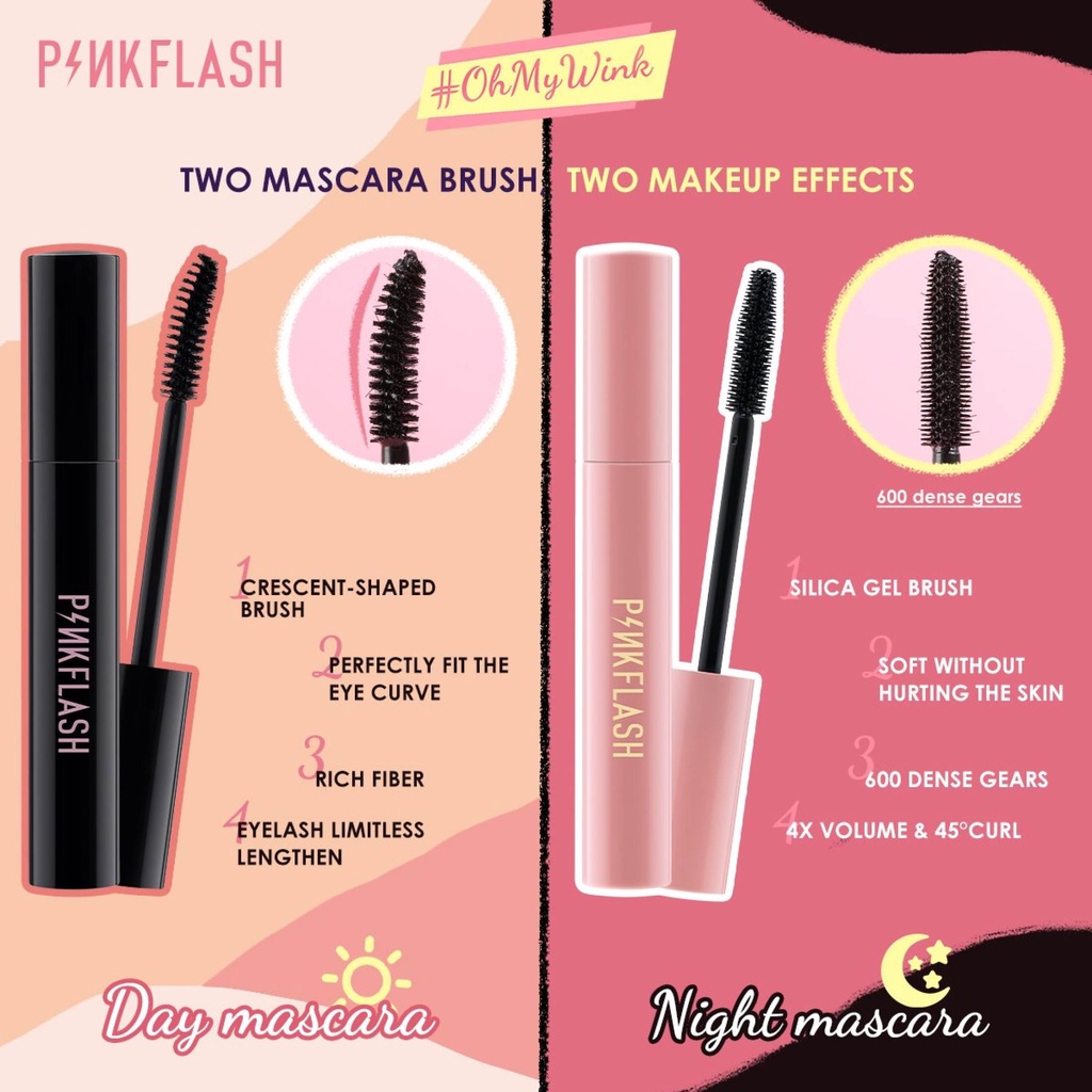 PINKFLASH OIL-PROOF CURL MASCARA 7ML