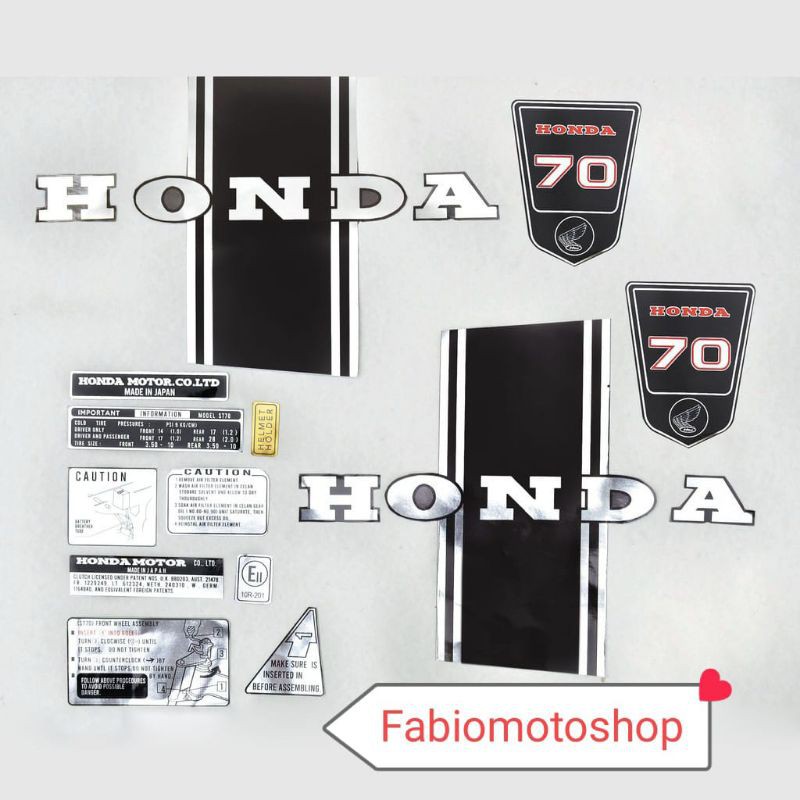 Stiker Decal Honda St70  St 70