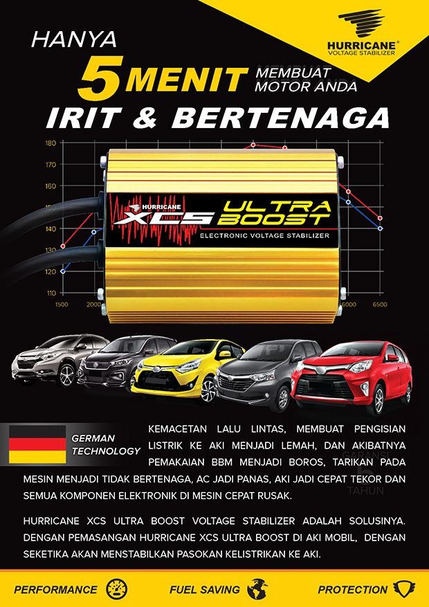 Hurricane XCS Ultra Boost  Mobil Garansi Resmi 5 Tahun Free Demo + Bonus