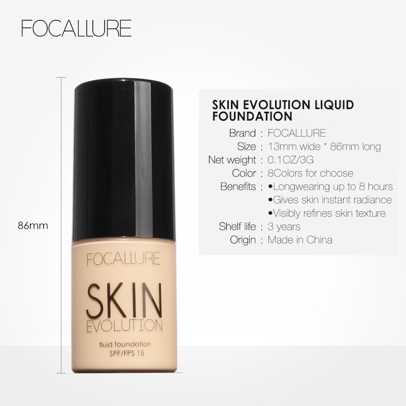 FOCALLURE Foundation Concealer Powder 3-pcs Face Makeup Set