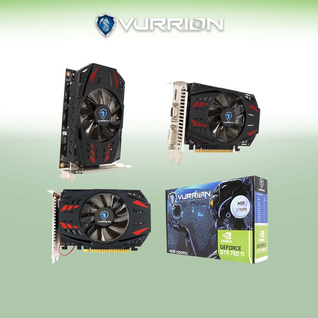 Vga Card Gaming GTX 750 Ti 4GB GDDR5 128Bit Vurrion Geforce Nvidia GPU GTX750ti 750ti Garansi Resmi 2 Tahun