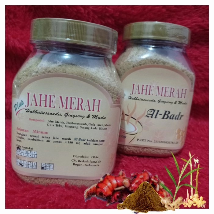 Instan Jahe Merah Al Badr 330 gram