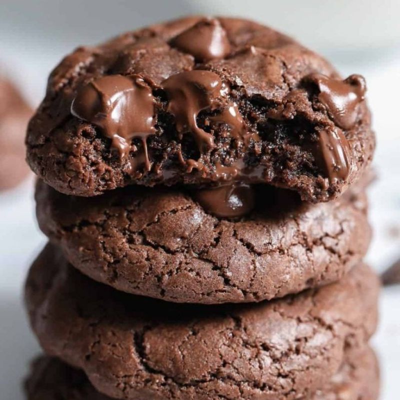 

Double Choco Soft Chewy Cookies