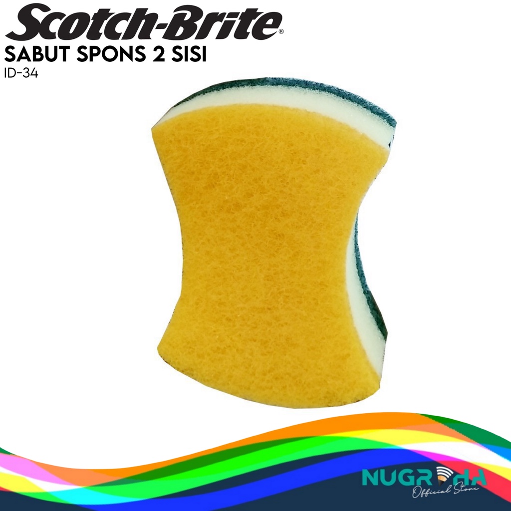 

3M Scotch Brite Sabut Spons Dua Sisi ID-34