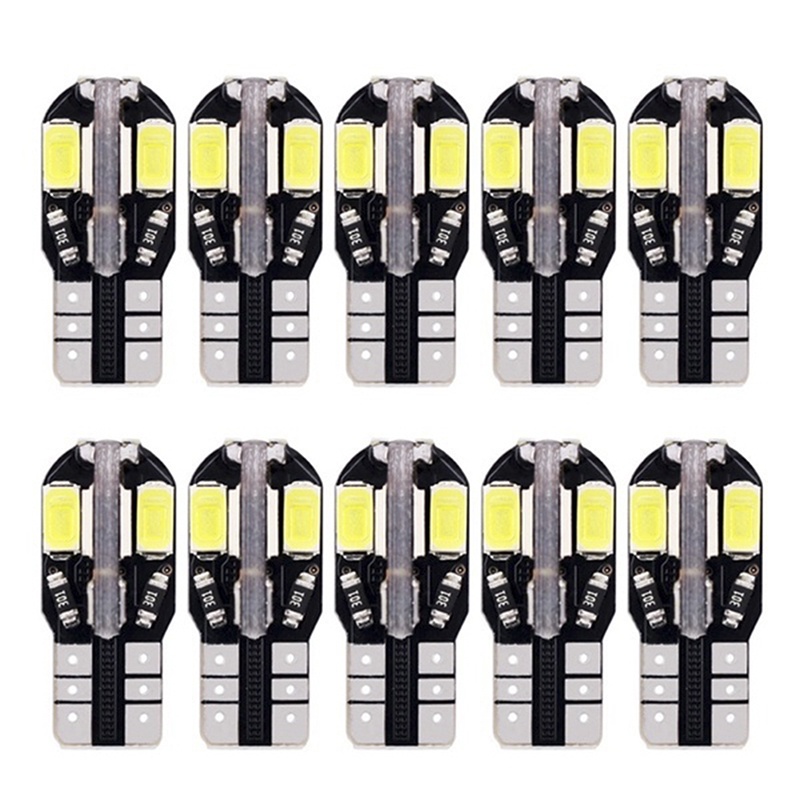 {LUCKID}10PCS Canbus T10 194 168 W5W 5730 8 LED SMD White Car Side Wedge Light Lamp