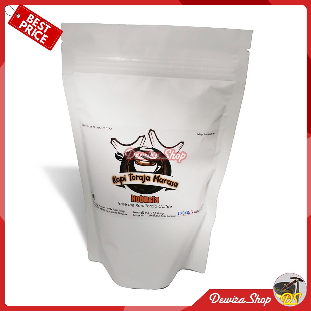 

Kopi Toraja / Kopi Robusta / Kopi Khas Toraja / Toraja Coffee / Robusta Coffee 150 Gram