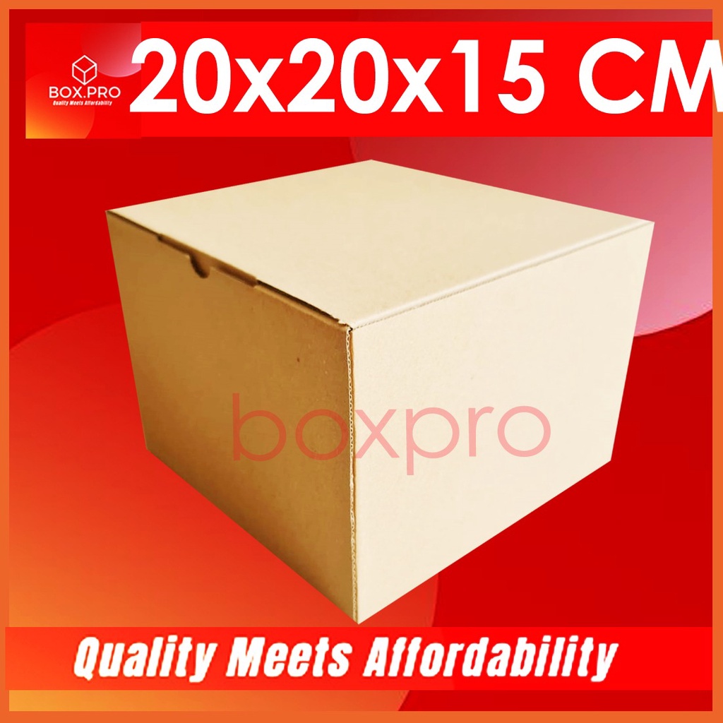 

Kardus Dus uk 20x20x15 cm (ECER) Die Cut Box Kotak Packing jeans hoodie Baju Makanan Hijab Kue