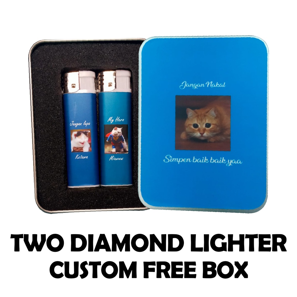 (BISA COD) KOREK DIAMOND CUSTOM FREE BOX