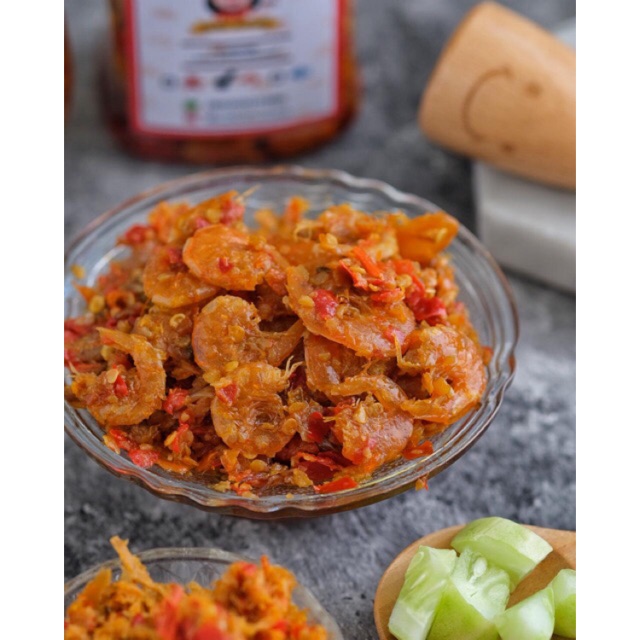 

SAMBAL UDANG PEDAS BANDUNG / sambel seafood asin gurih enak siap saji tanpa bahan pengawet/ higienis