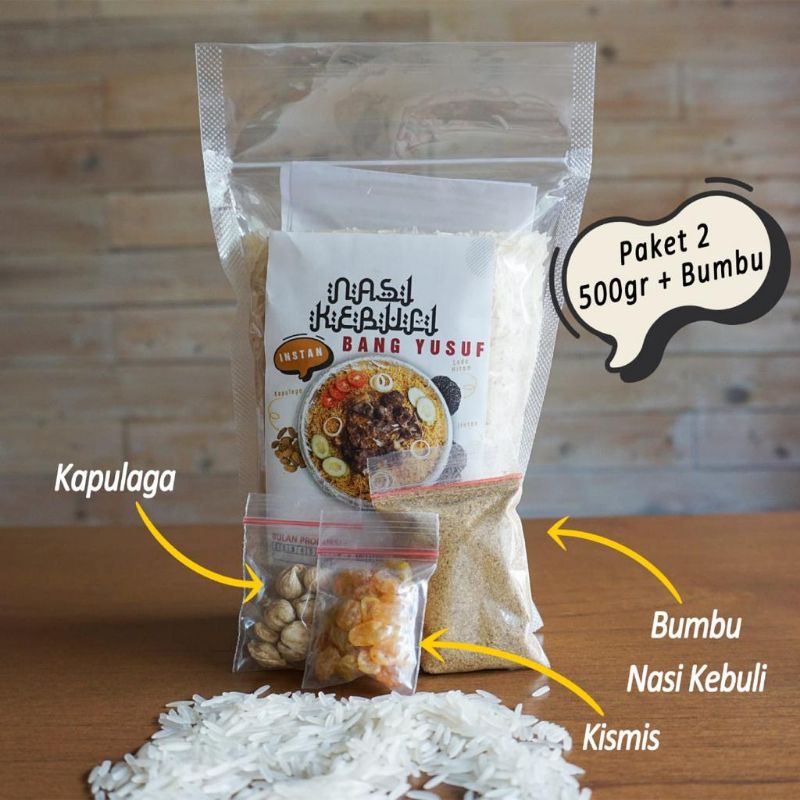 

Nasi Kebuli Instan Bang Yusuf 500gr Komplit