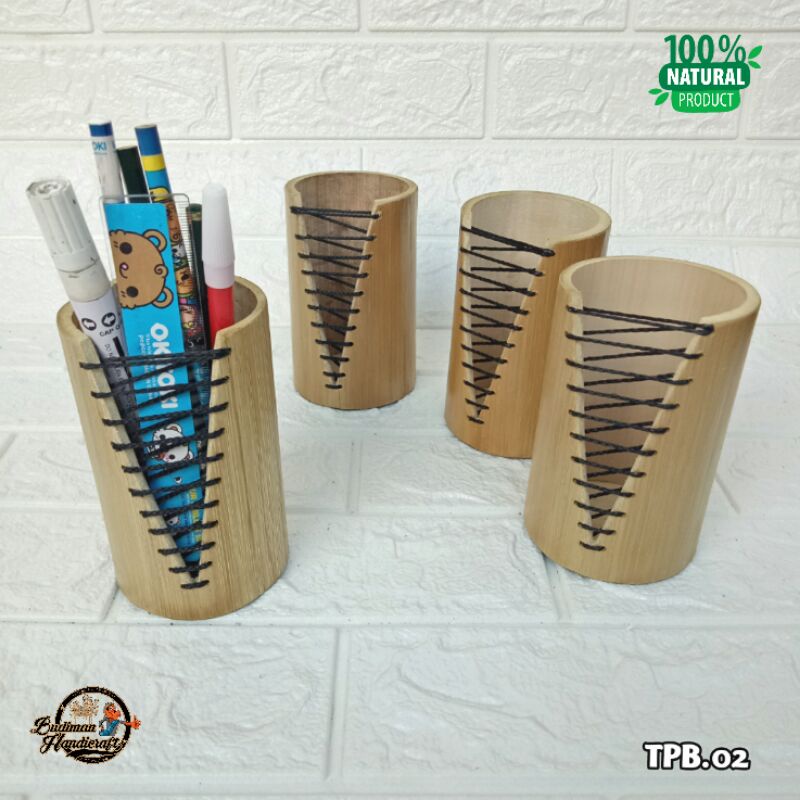 

Tempat Pensil/Pulpen dari Bambu type TPB.02