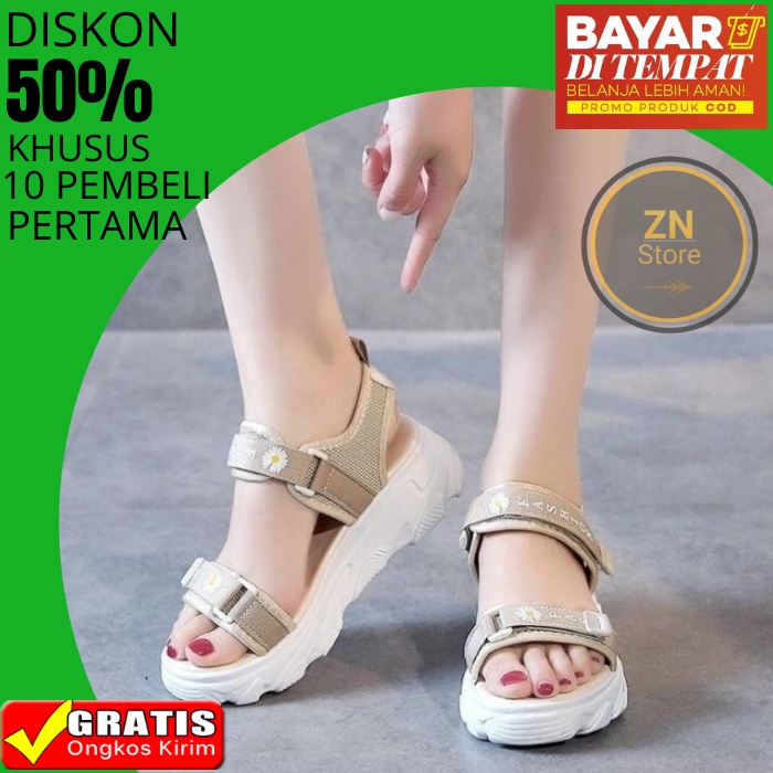 Sandal Slop Travel Jalan Santai Kulit Garut Tali Korea Wanita Remaja Dewasa Original Anak Perempuan Cewe Terbaru 2021 Shopee Indonesia